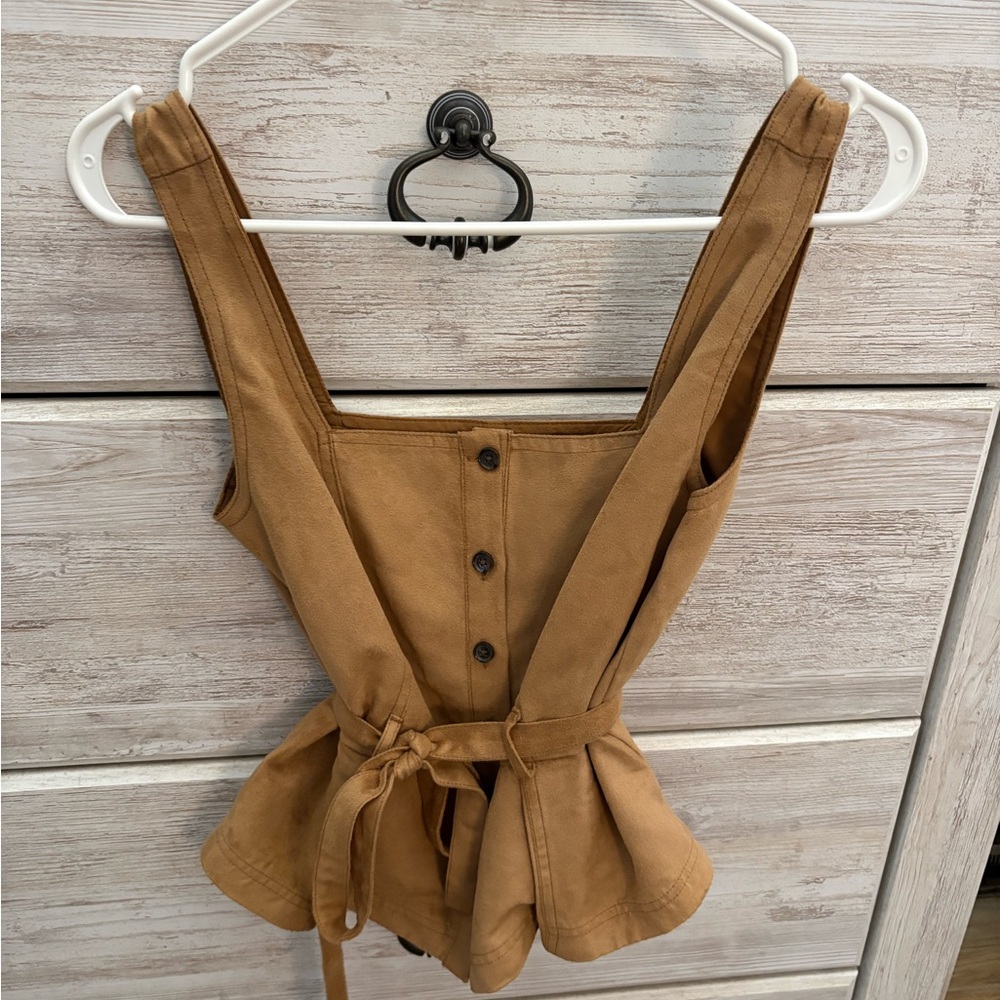 Banana Republic Tan Sleeveless Blouse